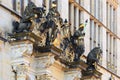 Building named Shutting in Bremen, Germany. Detail of the facade