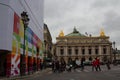 Building of the National academy of music and Grand opera in Paris Royalty Free Stock Photo