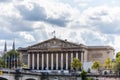 Building of The National Assembly, the lower house of the bicameral French Parliament under the Fifth Republic Royalty Free Stock Photo