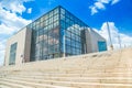National and university library in Zagreb, Croatia, modern architecture Royalty Free Stock Photo