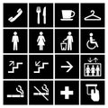 building navigation icon. International signs icon set