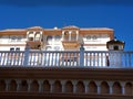 Building near the Market and Feria Ground in Fuengirola on the Costa del Sol Spain. Royalty Free Stock Photo