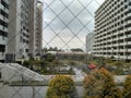 Building at neighborhood of Odaiba marine park, Tokyo 2016