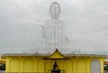 Building a new buddha temple in Thailand, construction in temple