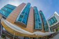 Building of the new central library of Politehnica University fr Royalty Free Stock Photo