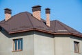 Building new home and roof Royalty Free Stock Photo