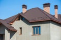 Building new home and roof Royalty Free Stock Photo