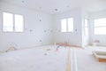 building is a new house for the installation Interior construction of housing Royalty Free Stock Photo