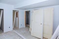 building is a new house for the installation Interior construction of housing Royalty Free Stock Photo