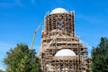 building of new orthodox church Royalty Free Stock Photo