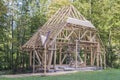 Building a new wooden house. Royalty Free Stock Photo