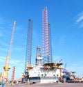 Building offshore and oil jack-up platform