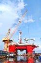 Building offshore and oil Semi-submersible platform