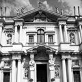 building old architecture in italy europe milan religion a Royalty Free Stock Photo