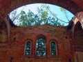 The building of old dilapidated Orthodox Church, inside view