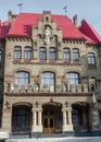 The building is an old firehouse in Lviv Royalty Free Stock Photo