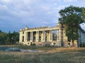 The building of the old palace in Floresti, Prahova, Romania.