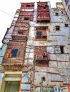 Old Building with Antique Wooden Windows, Historical District, Jeddah, Saudi Arabia