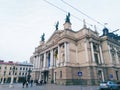 The building of the Opera and Ballet Theater in the city of Lviv