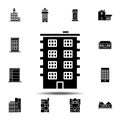 Building outline icon. Simple thin line, outline vector element of Building icons set for UI and UX, website or mobile application Royalty Free Stock Photo