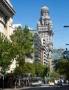Building Palacio Salvo in Montevideo, Uruguay