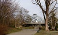 The building of the pavilion of tropical birds in the Kiev zoo