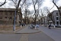 Road in peking university in winter, adobe rgb