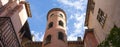 Building with pink tower in Lyon