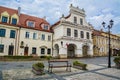 Building of the Polish Post Office, the old town of Sandomierz in Poland