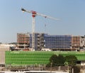 Building progress on new multistory hospital building construction. February 2020. Gosford Australia Royalty Free Stock Photo