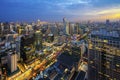 Building in Ratchaprasong and Sukhumvit area Royalty Free Stock Photo