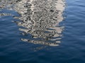 Building reflected in the waters of the Urumea river in the city of Donostia Royalty Free Stock Photo