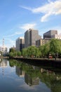 Building reflection in imperial palace Royalty Free Stock Photo