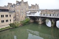 building reflection on the river avon in bath Royalty Free Stock Photo