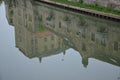 building reflection on the river avon in bath Royalty Free Stock Photo