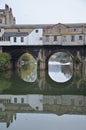 building reflection on the river avon in bath Royalty Free Stock Photo