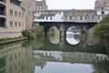Building reflection on the river avon in bath Royalty Free Stock Photo