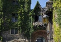 Building of the Reichsburg Castle in the city of Cochem in the Mosel region of Germany