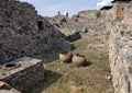 Building remains and pots, Scavi Di Pompei