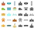 Building repair cartoon,black icons in set collection for design.Building material and tools vector symbol stock web Royalty Free Stock Photo