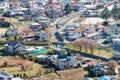 Building residential clean and orderly in autumn season at Yamanashi