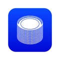 Building roll net icon blue vector