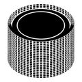 Building roll net icon, simple style