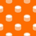 Building roll net pattern vector orange