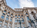 Building of Romanian Parliament in Bucharest, Romania Royalty Free Stock Photo