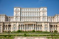 Building of Romanian parliament in Bucharest is the second largest building in the world Royalty Free Stock Photo