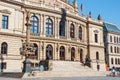 The building of Rudolfiunum concert halls on Jan Palach Square