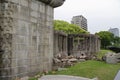 A ruined building