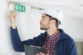 Building`s maintenance worker Royalty Free Stock Photo