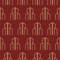 Building seamless pattern isolated on color background Royalty Free Stock Photo